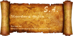 Sternberg Anita névjegykártya